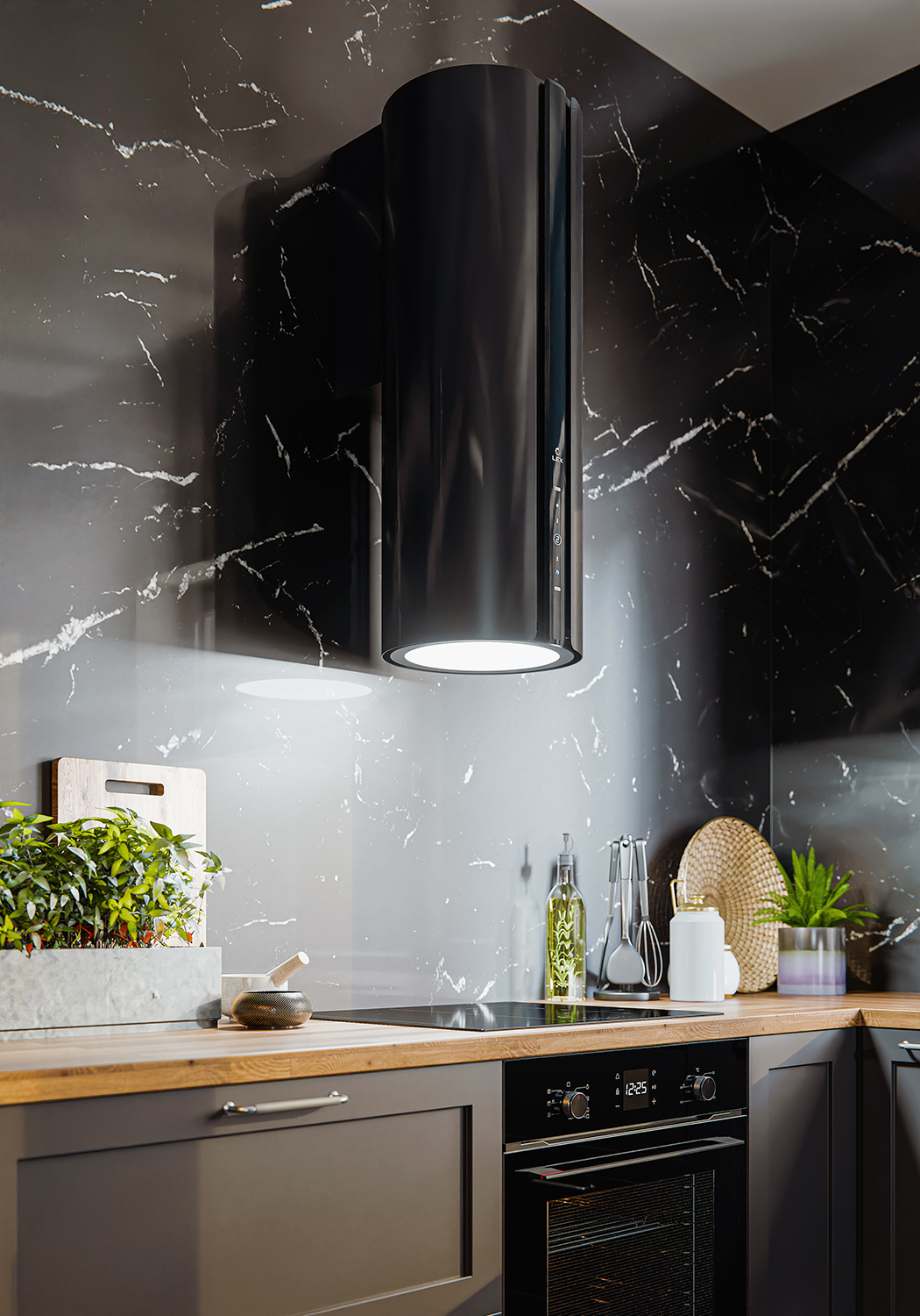 картинка Кухонная вытяжка Lex TORO 350 BLACK 