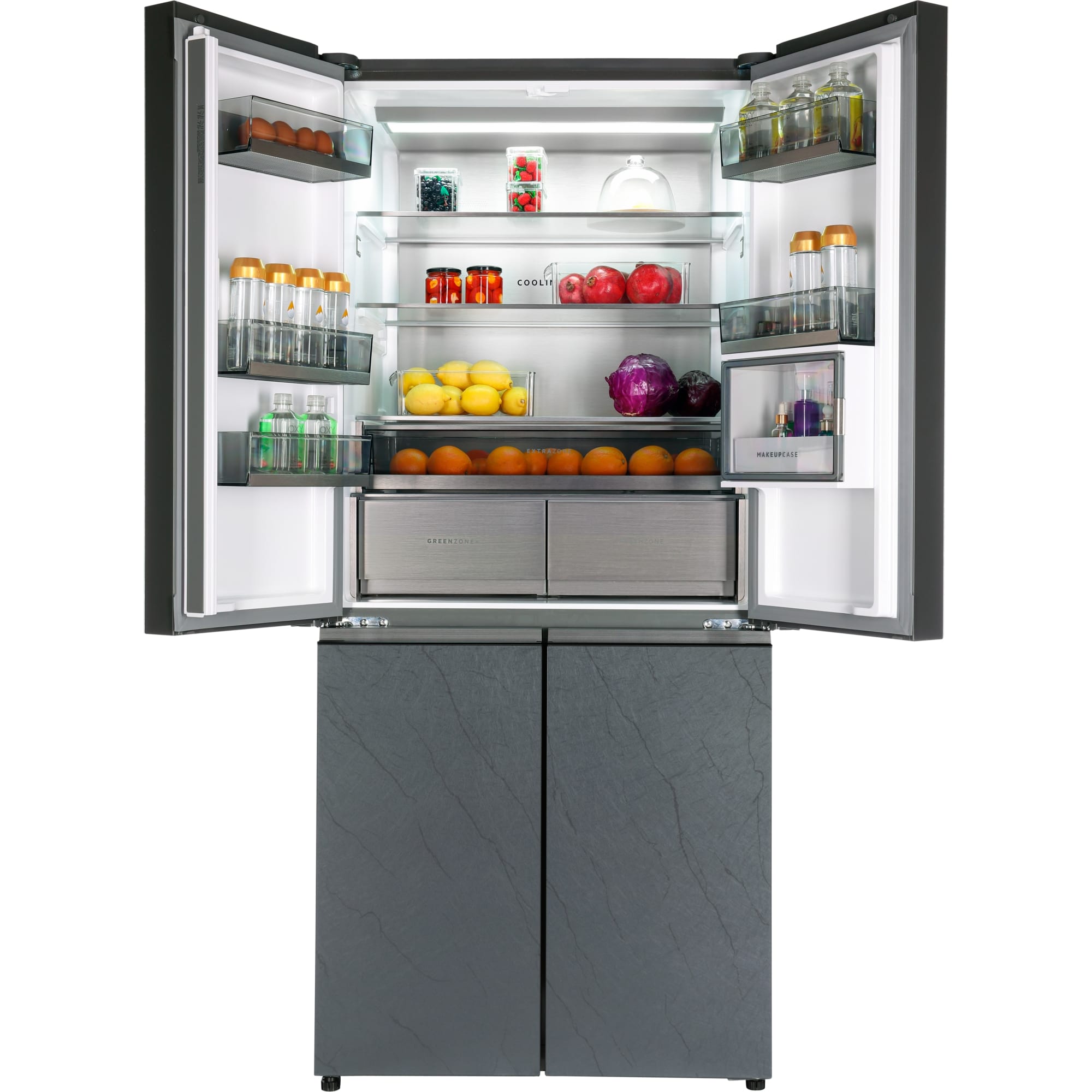 картинка Отдельностоящий холодильник Hiberg RFQ-610G GS inverter 