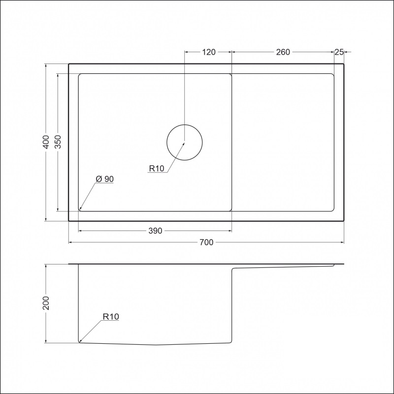 картинка Мойка для кухни EMB-124 PVD Nano Dark 