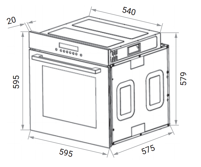 картинка Электрический духовой шкаф Weissgauff EOV 814 SDBE 