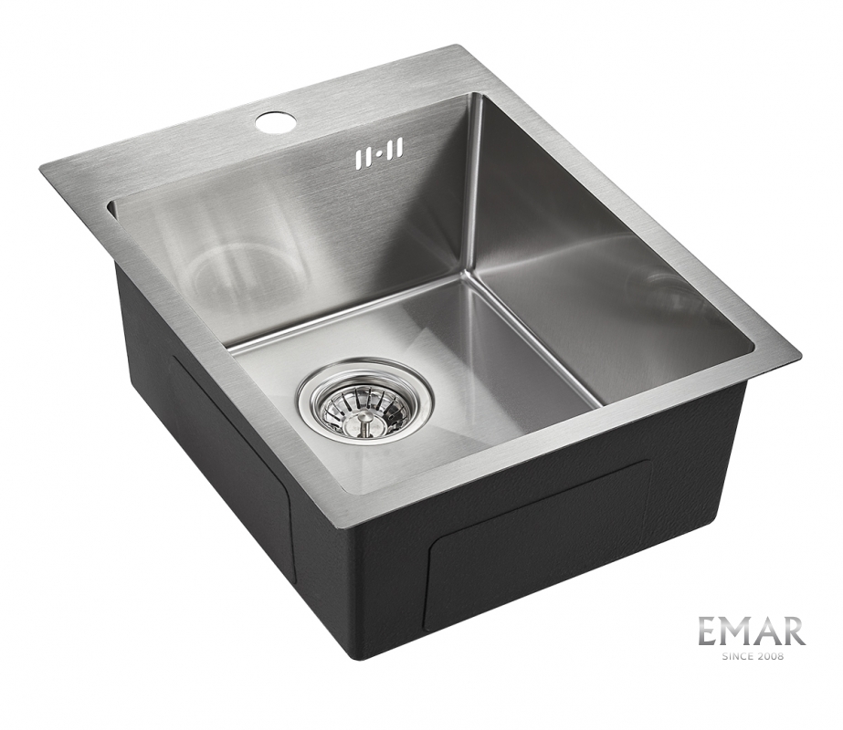 картинка Мойка для кухни Emar EMB-128A PVD Nano Satine  картинка Мойка для кухни Emar EMB-128A PVD Nano Satine