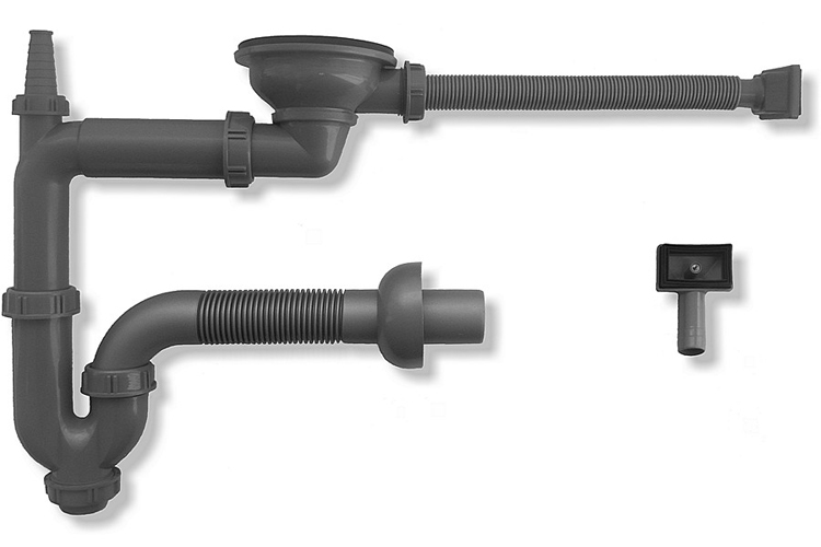 картинка Выпуск одинарный 3 ½" Ukinox S905 нержавеющая сталь 