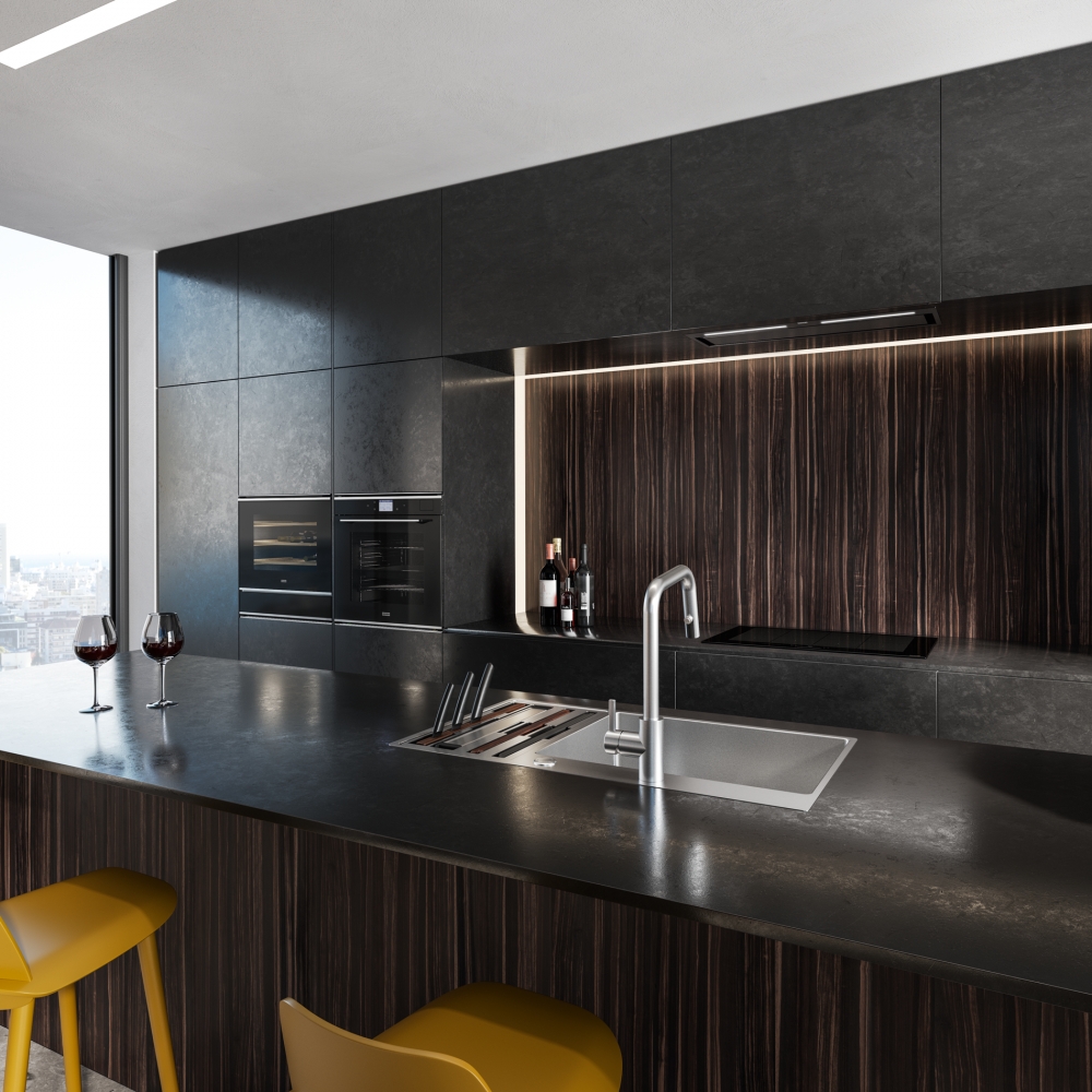 картинка Кухонная вытяжка полновстраиваемая Franke Box FBFP BK MATT A86 