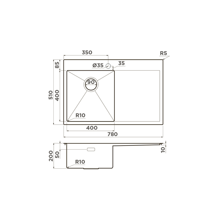картинка Мойка Omoikiri AKISAME-78-LG-L 