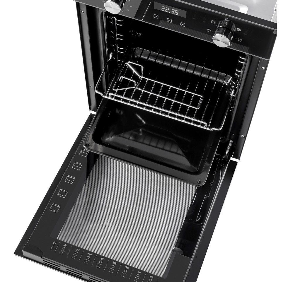 картинка Узкий духовой шкаф Maunfeld EOEM516B 