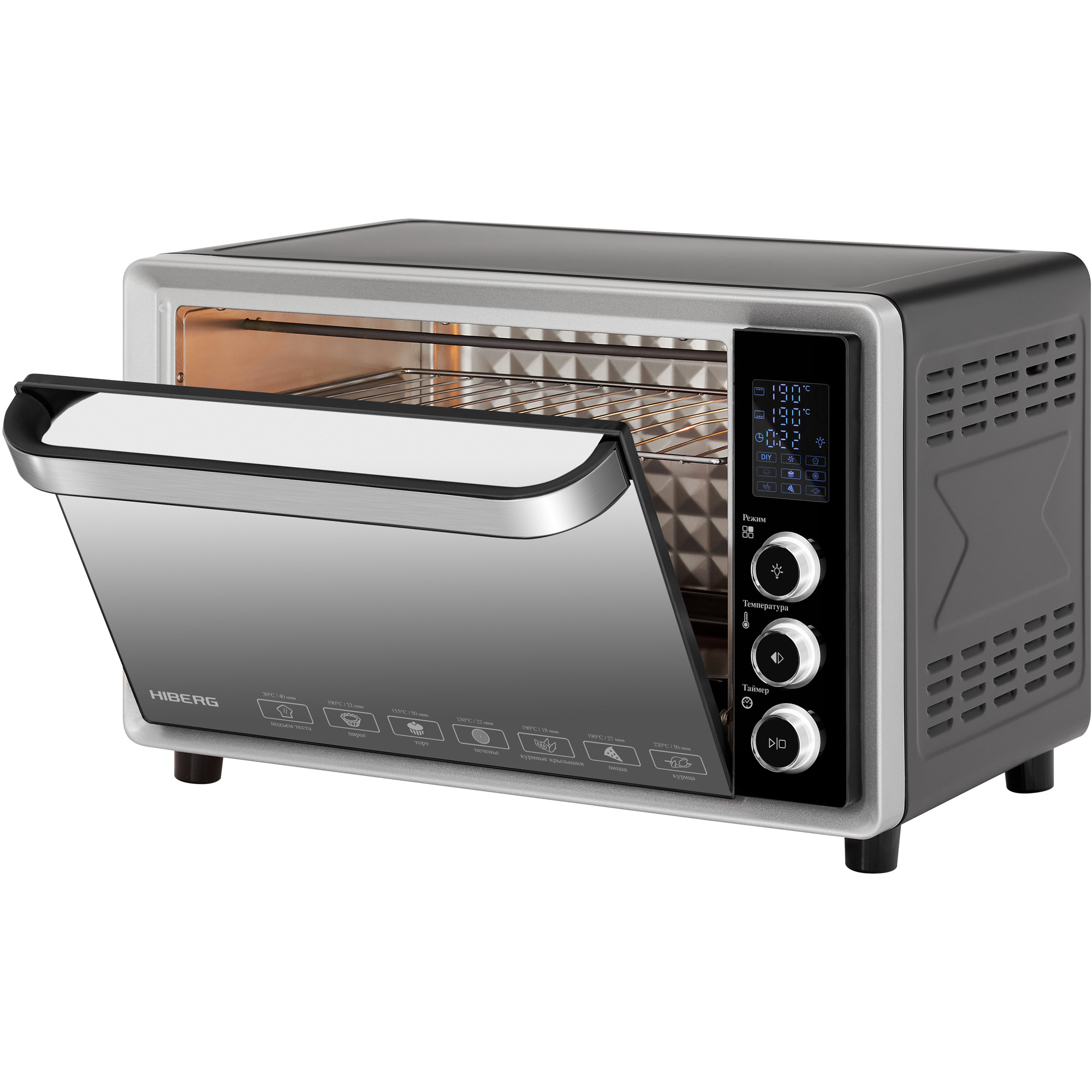 картинка Мини-печь Hiberg PR 400 DARK MOON  картинка Мини-печь Hiberg PR 400 DARK MOON