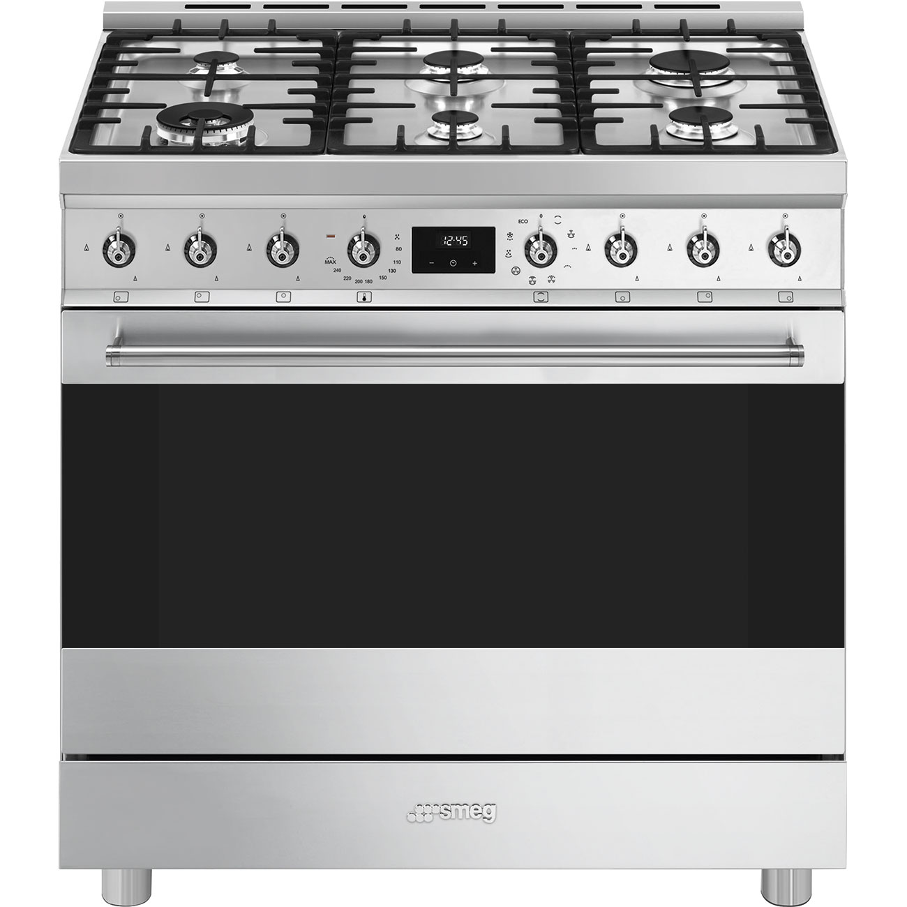 картинка Комбинированная кухонная плита Smeg C9GMX2  картинка Комбинированная кухонная плита Smeg C9GMX2