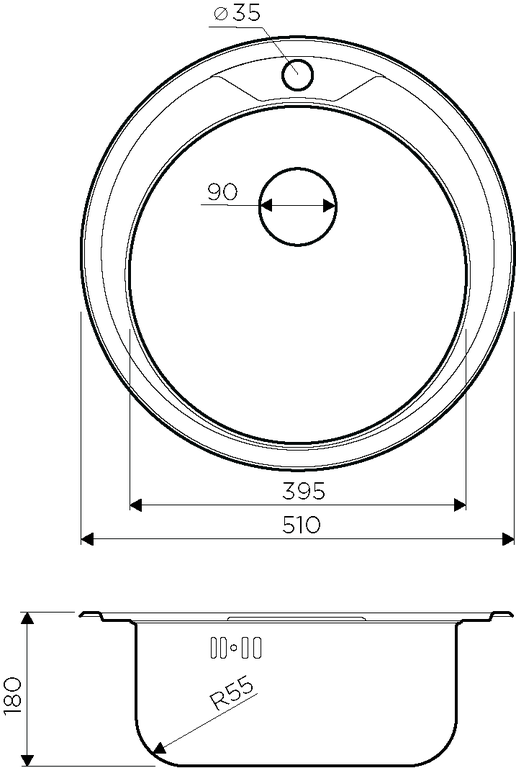 картинка Мойка Omoikiri ASIDA-51-IN 
