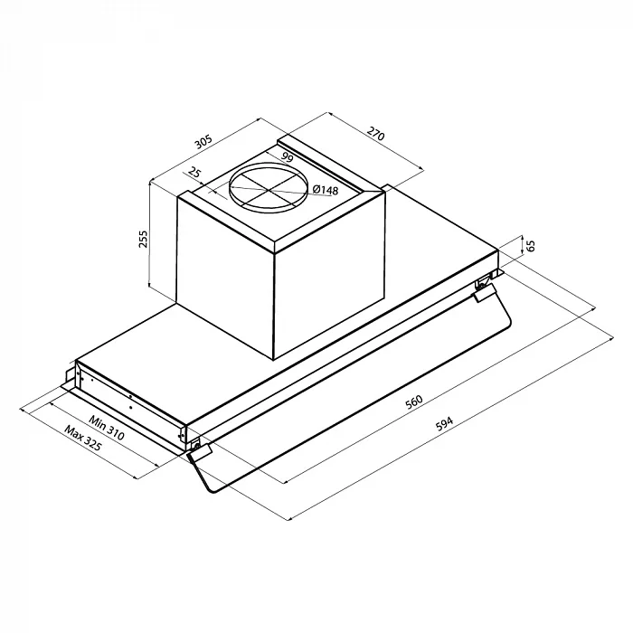 картинка Кухонная вытяжка Krona IDA 600 INOX 3P  картинка Кухонная вытяжка Krona IDA 600 INOX 3P
