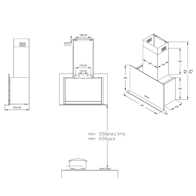 картинка Кухонная вытяжка Korting KHC 65330 GN  картинка Кухонная вытяжка Korting KHC 65330 GN