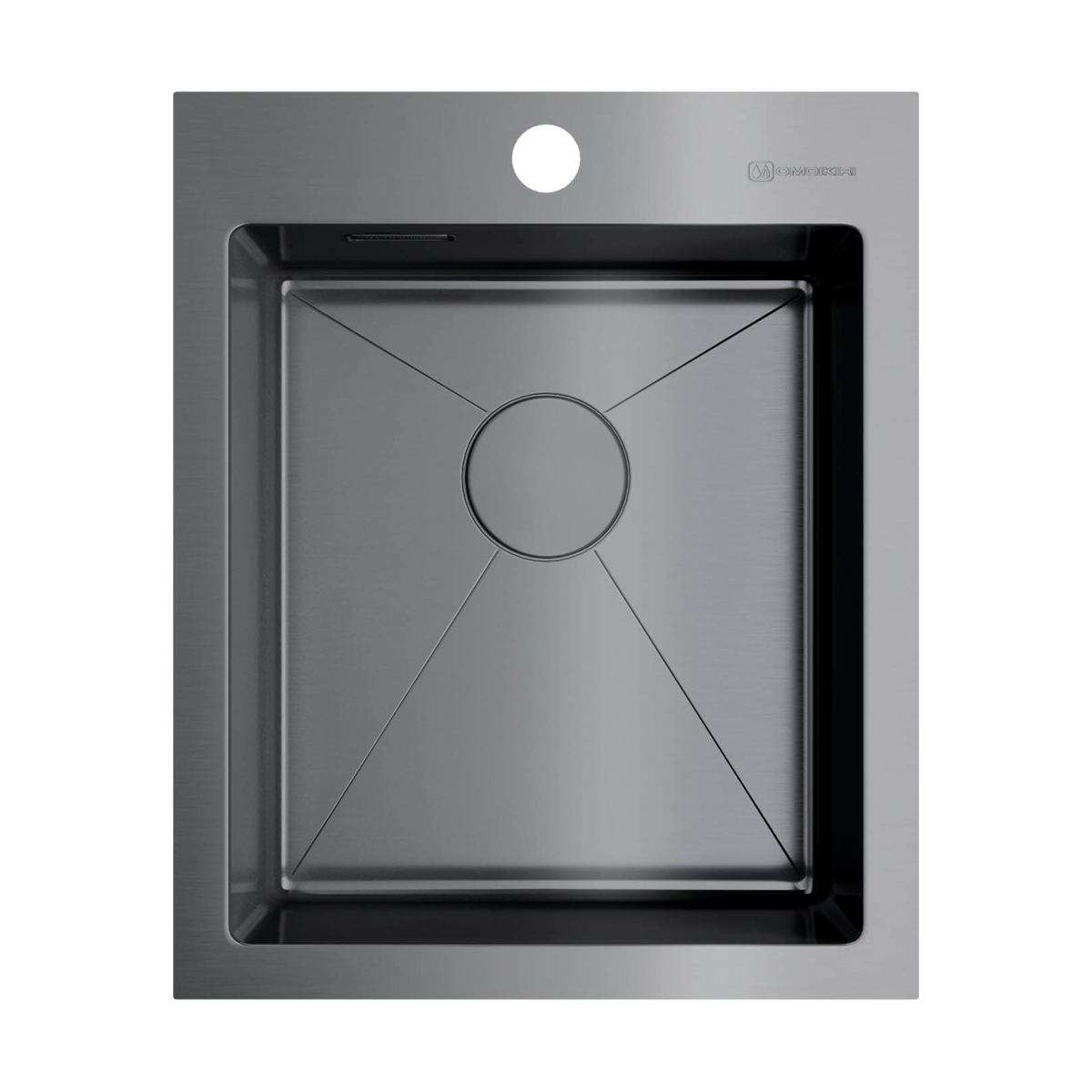 картинка Мойка Omoikiri AKISAME-41-GM  картинка Мойка Omoikiri AKISAME-41-GM