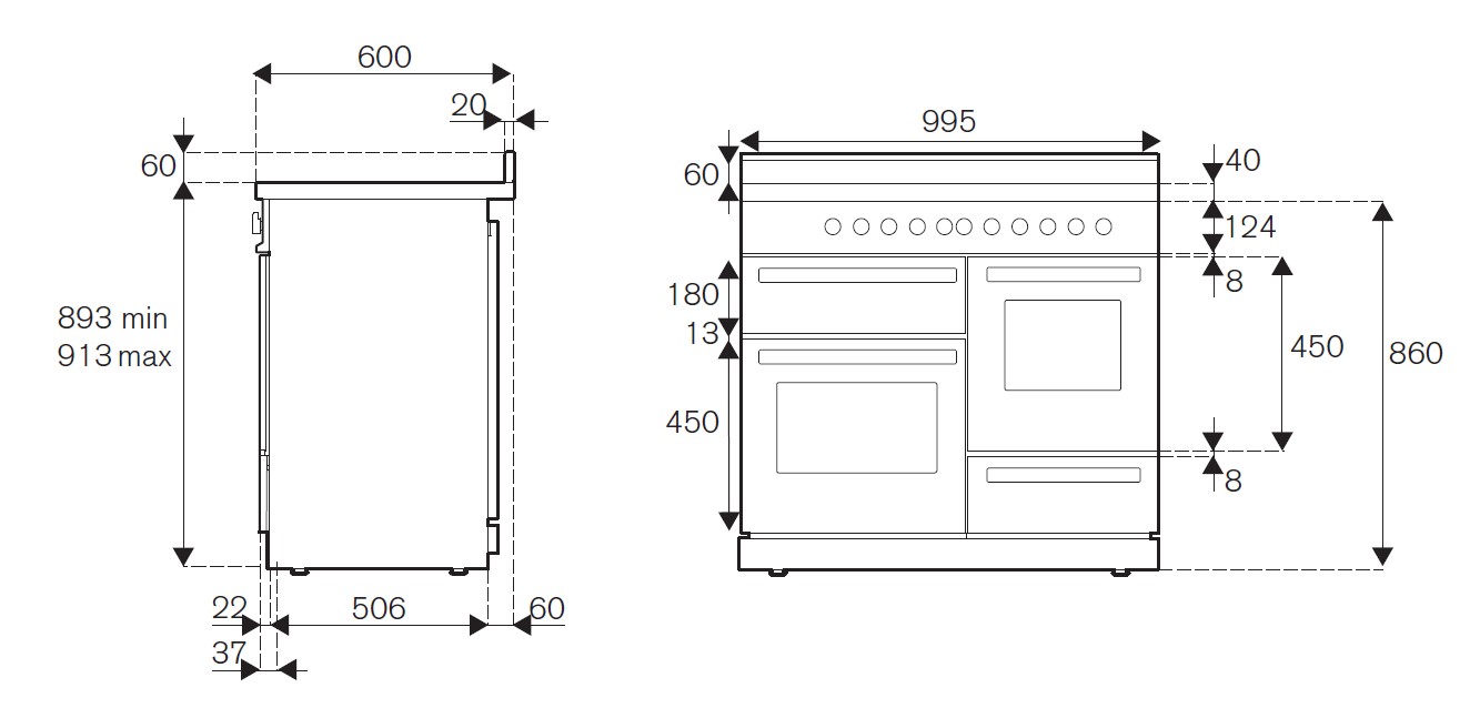 картинка Комбинированная кухонная плита Bertazzoni PRO105I3EXT нержавеющая сталь  картинка Комбинированная кухонная плита Bertazzoni PRO105I3EXT нержавеющая сталь