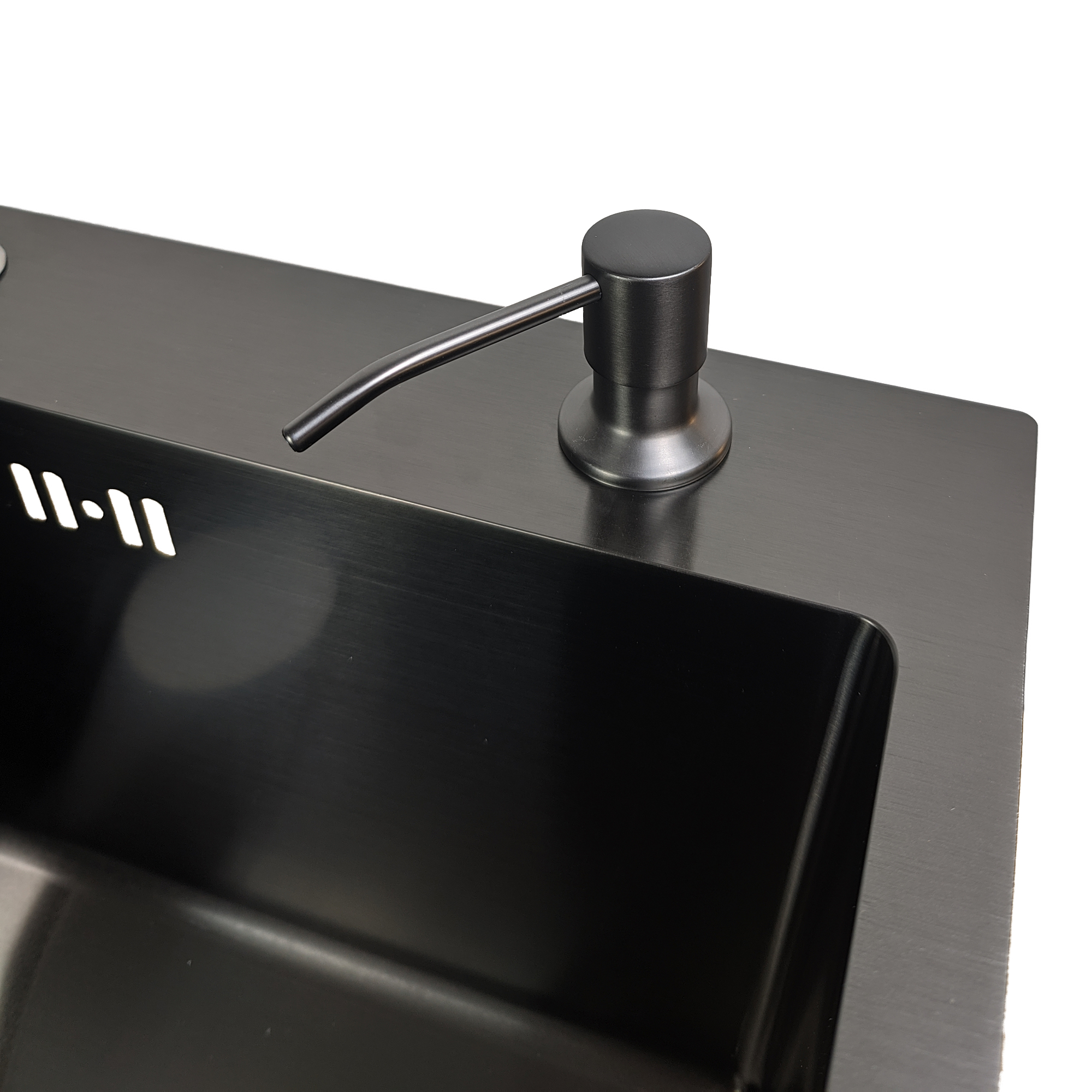 картинка Комплект мойка и смеситель Gerda 6045 G+SM.Black 