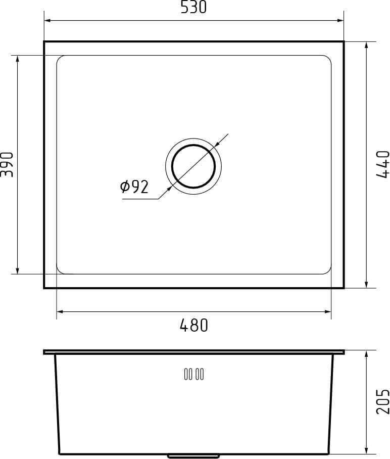 картинка Мойка для кухни Granfest 5344 графит 