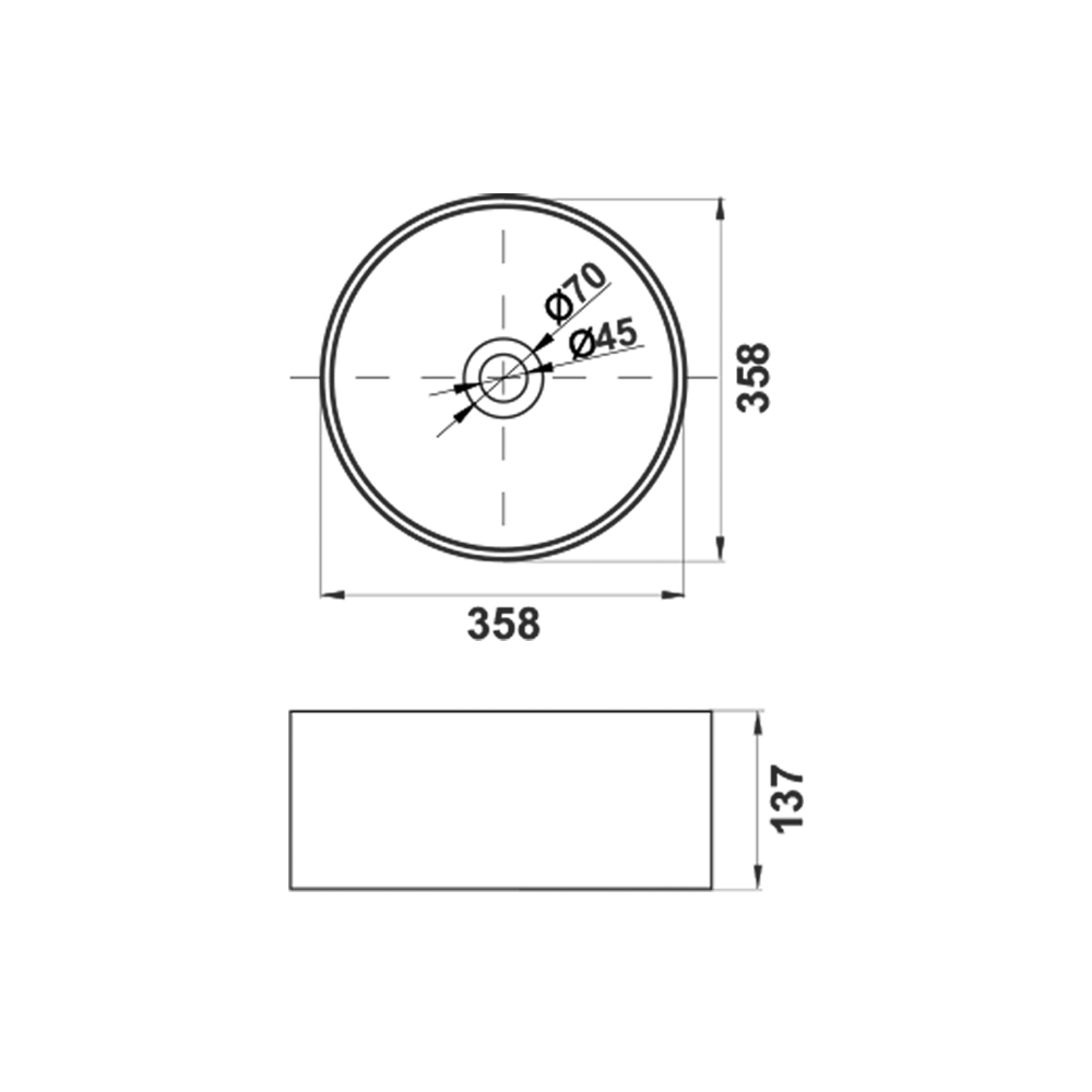 картинка Раковина Melana MLN-320357MG, матовый серый 