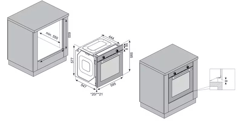 картинка Духовой шкаф Kuppersberg HF 603 W белый 