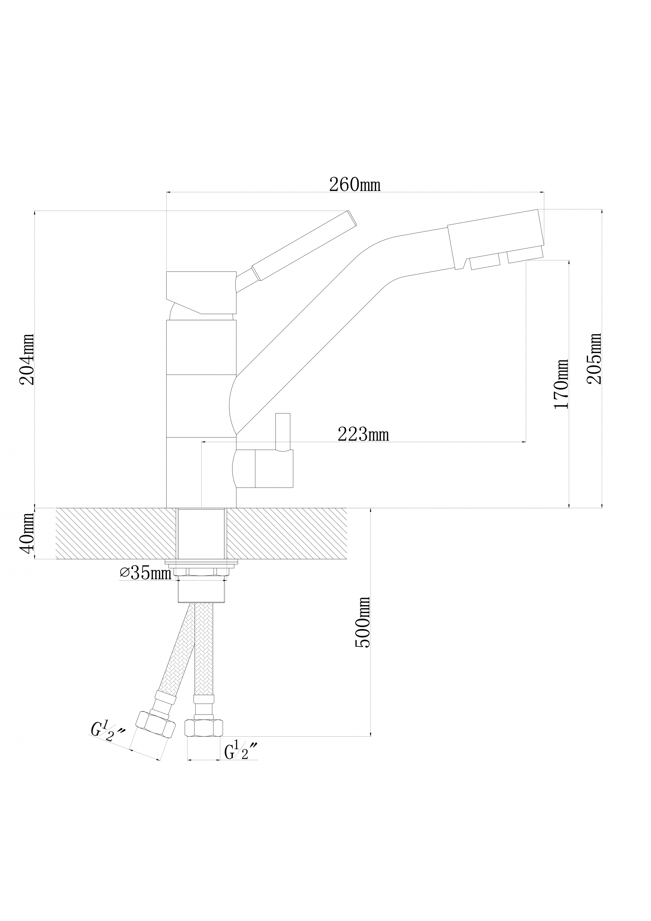 картинка Смеситель Dr. Gans ДУЭТ 