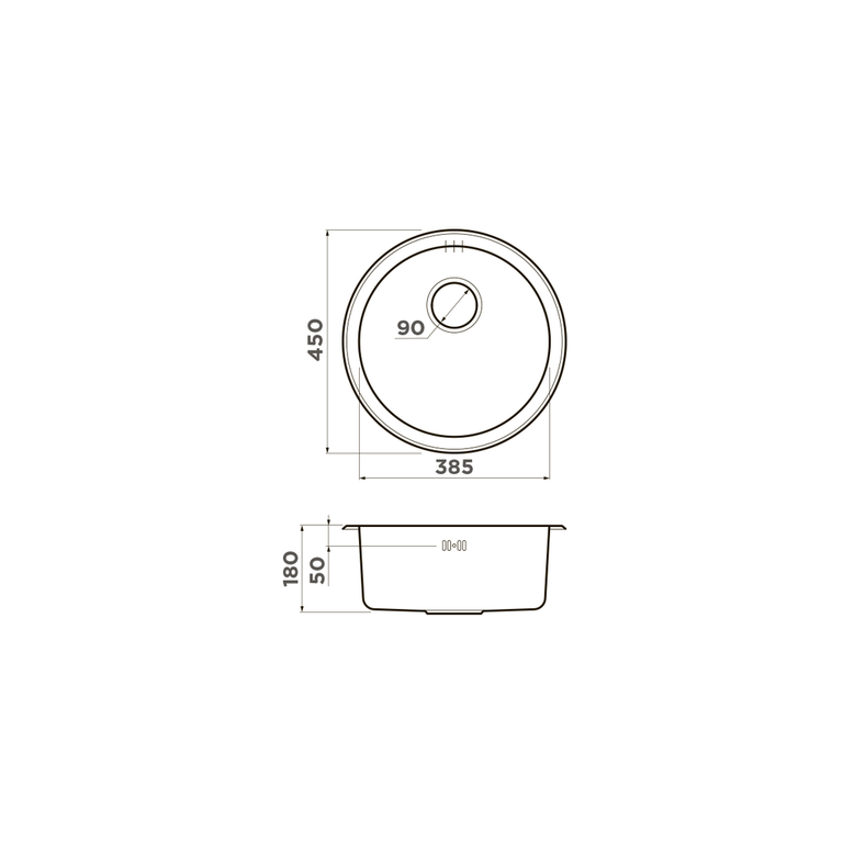 картинка Мойка Omoikiri TOYA 45-U/I-GM 