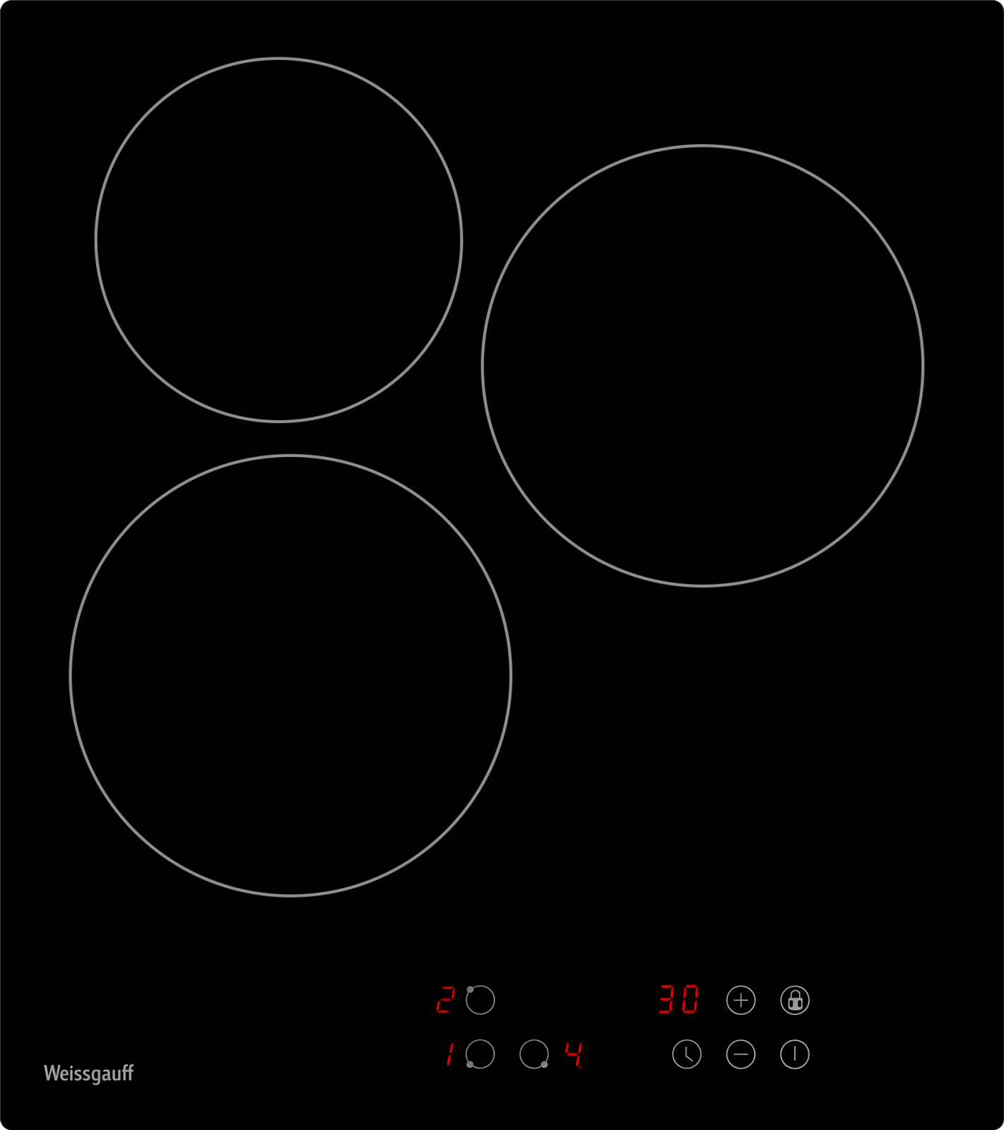 картинка Электрическая варочная панель Weissgauff HV 430 BA  