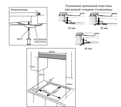 картинка Комбинированная варочная панель Hiberg i-VM 9035 B 