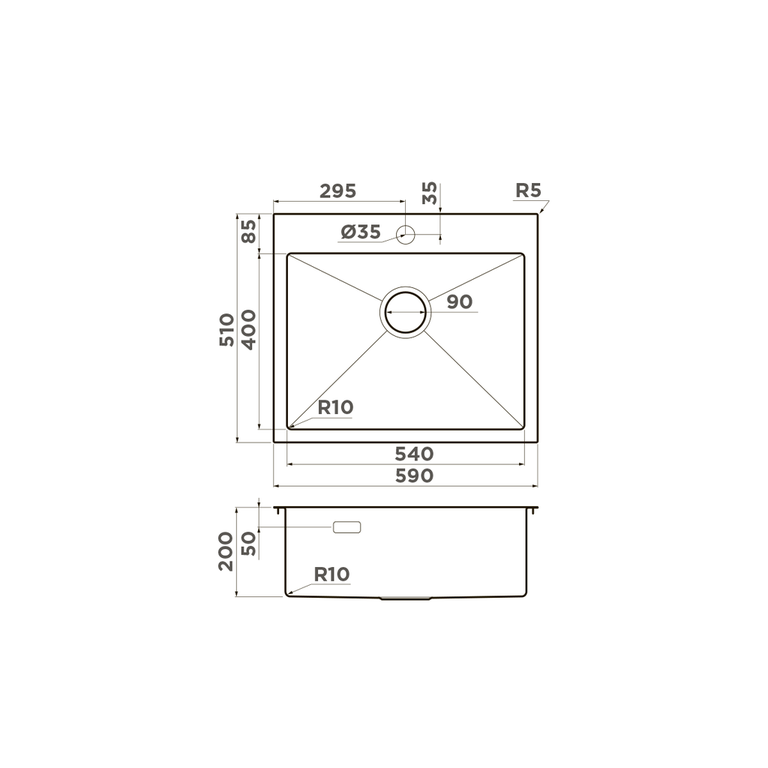 картинка Мойка Omoikiri AKISAME 59-GB  картинка Мойка Omoikiri AKISAME 59-GB