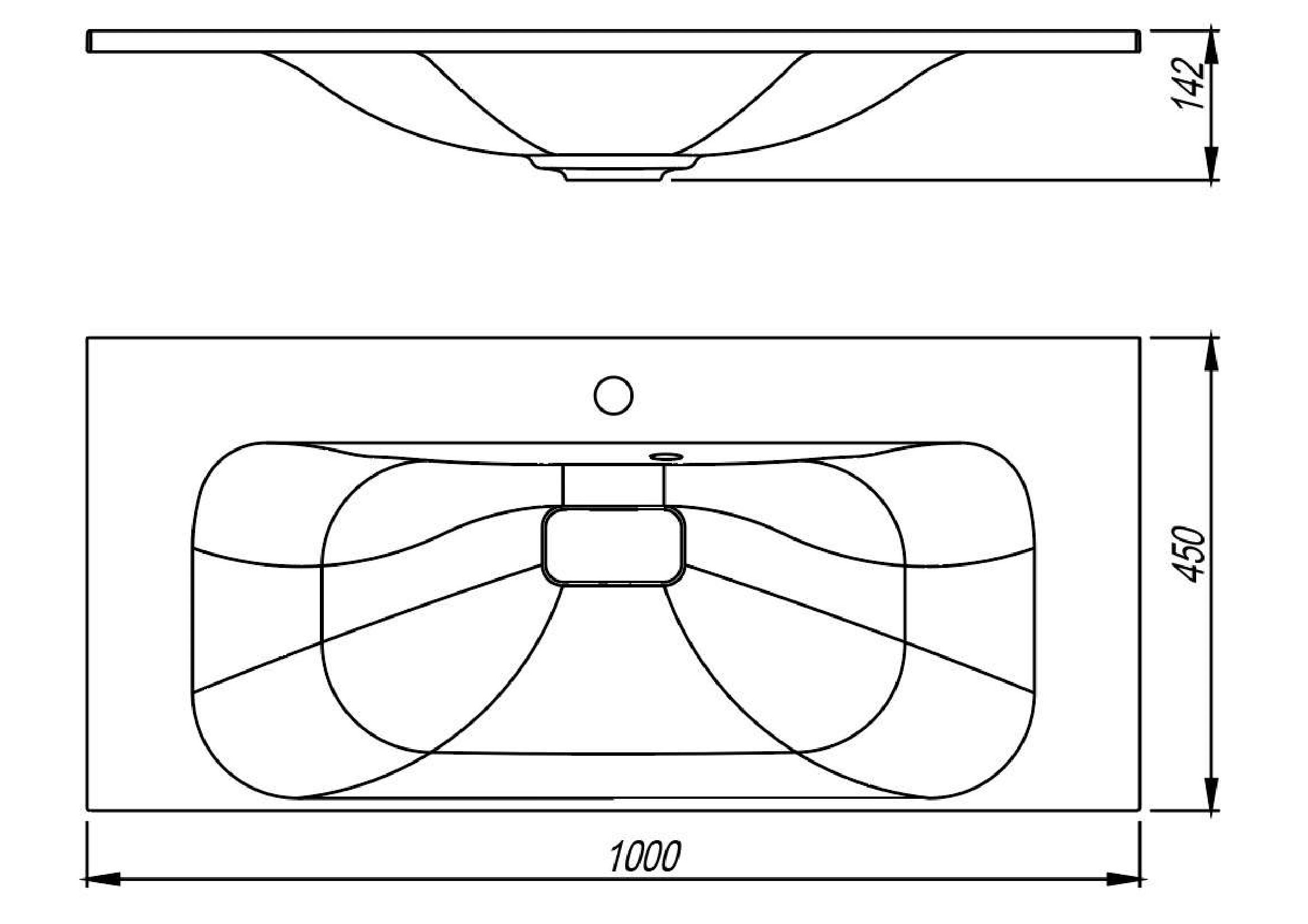 картинка Раковина для ванной Florentina Фортуна-1000 