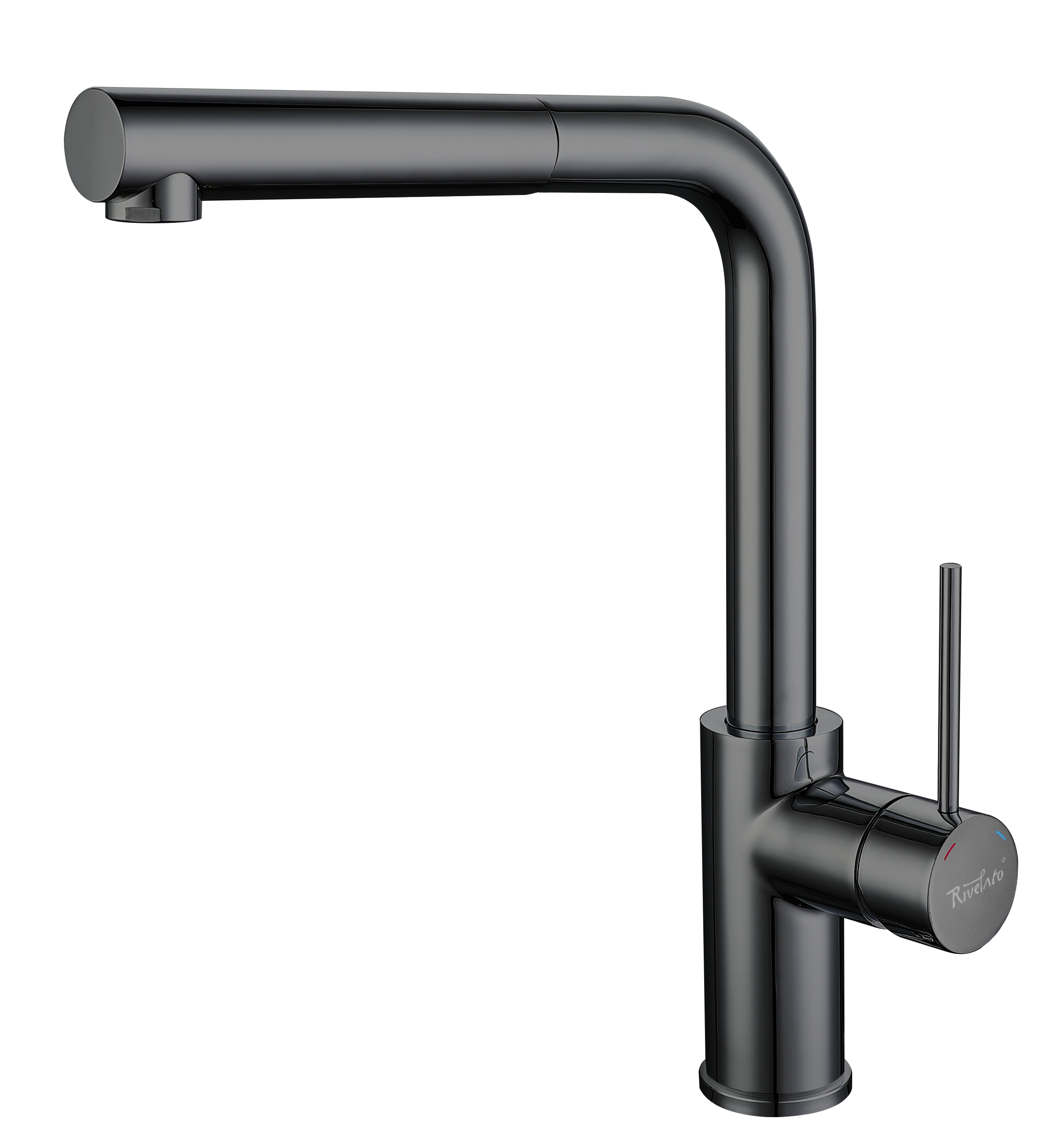 картинка Смеситель Rivelato Albano PVD black 