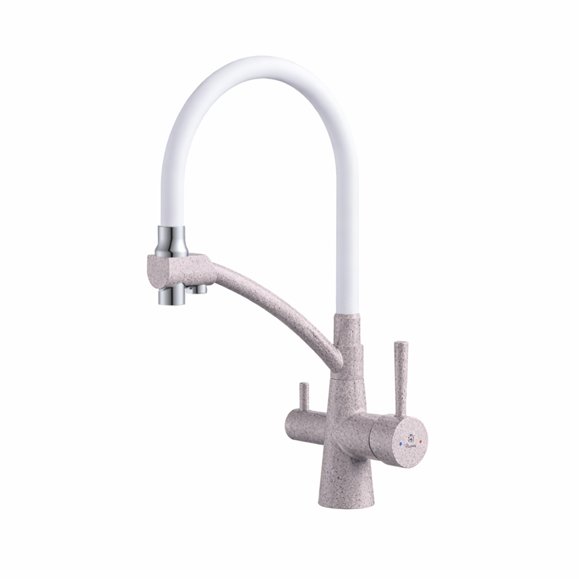 картинка Смеситель Gerdamix BROOKS (Fl) white 