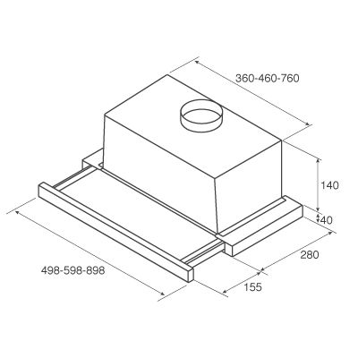 картинка Кухонная вытяжка Jetair AURORA LX/WH/F/60  картинка Кухонная вытяжка Jetair AURORA LX/WH/F/60