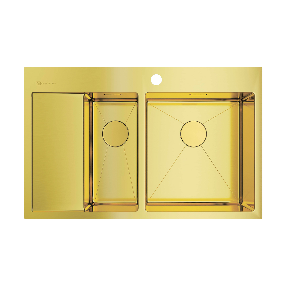 картинка Мойка для кухни Omoikiri Akisame-78-2-LG-R  картинка Мойка для кухни Omoikiri Akisame-78-2-LG-R