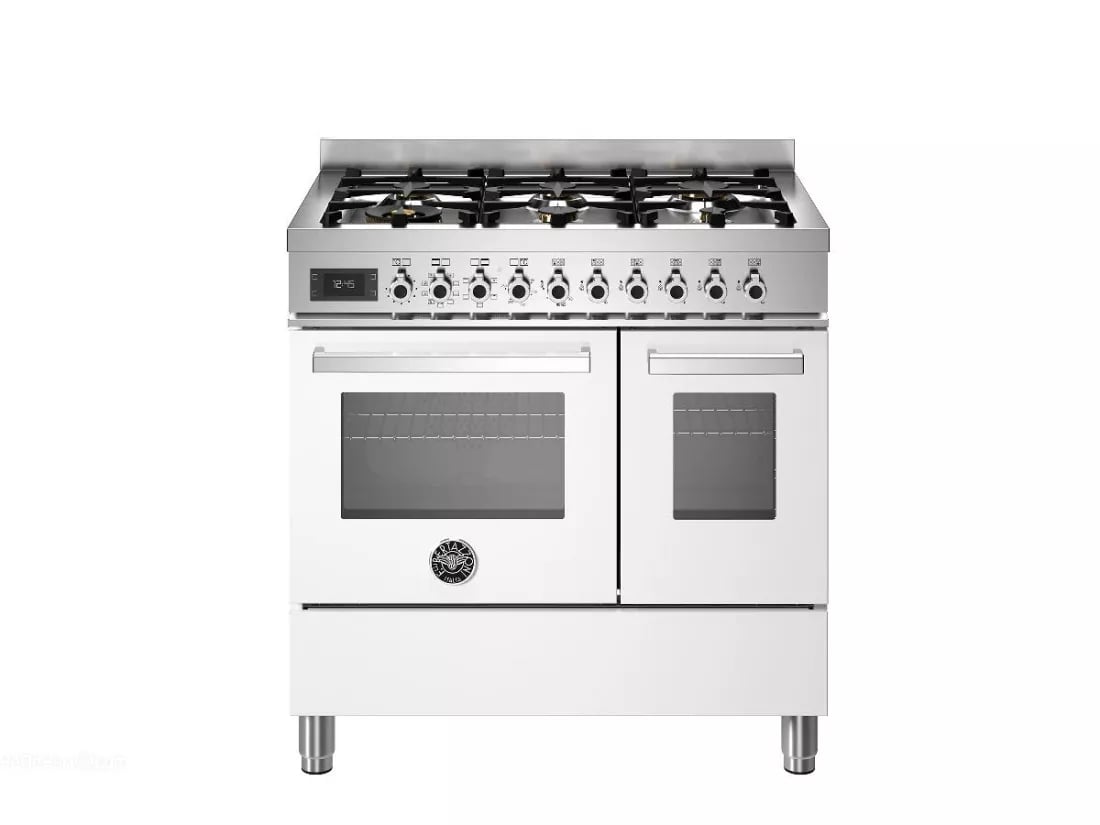 картинка Комбинированная кухонная плита Bertazzoni PRO96L2EBIT белая  картинка Комбинированная кухонная плита Bertazzoni PRO96L2EBIT белая
