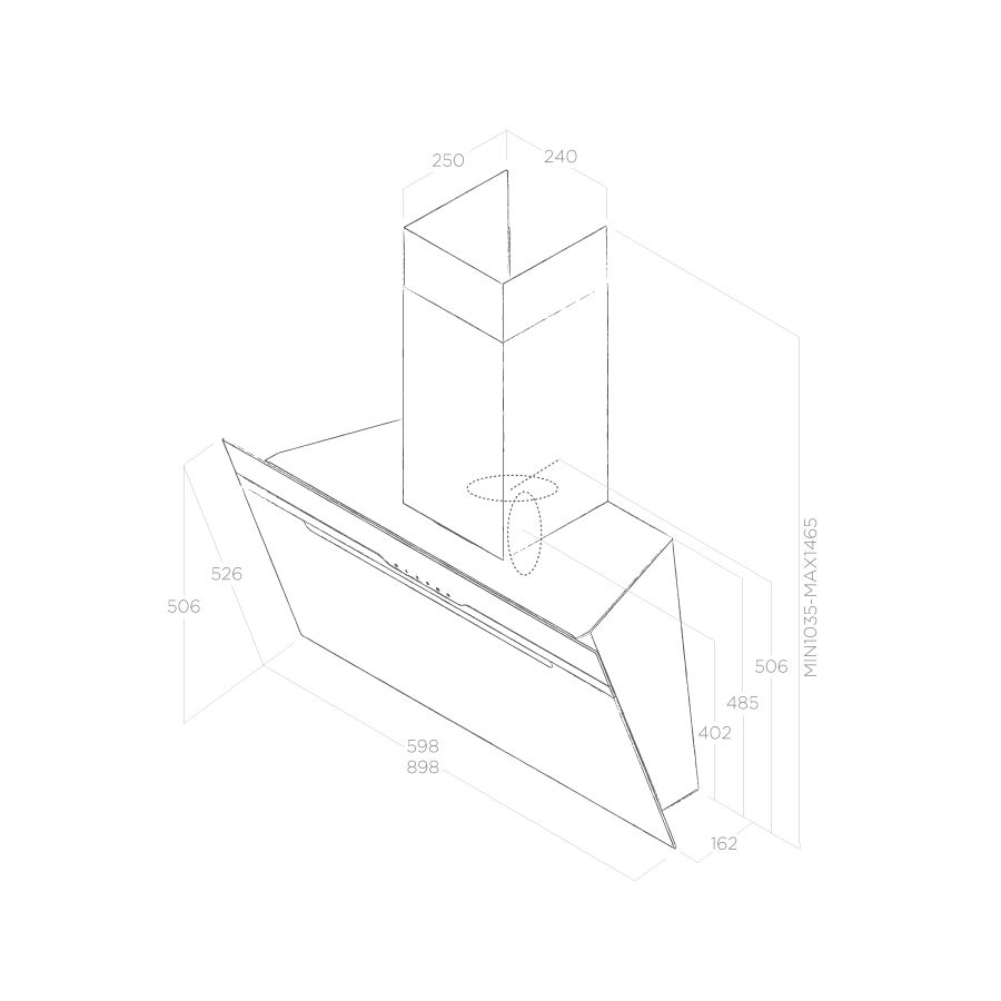 картинка Кухонная вытяжка Elica MAJESTIC BL/A/60 