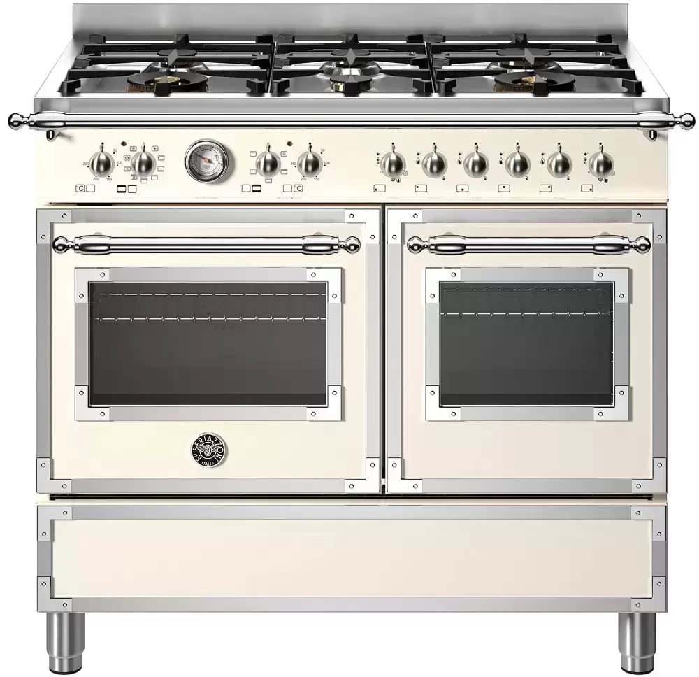 картинка Комбинированная кухонная плита Bertazzoni HER106L2EAVT слоновая кость  картинка Комбинированная кухонная плита Bertazzoni HER106L2EAVT слоновая кость