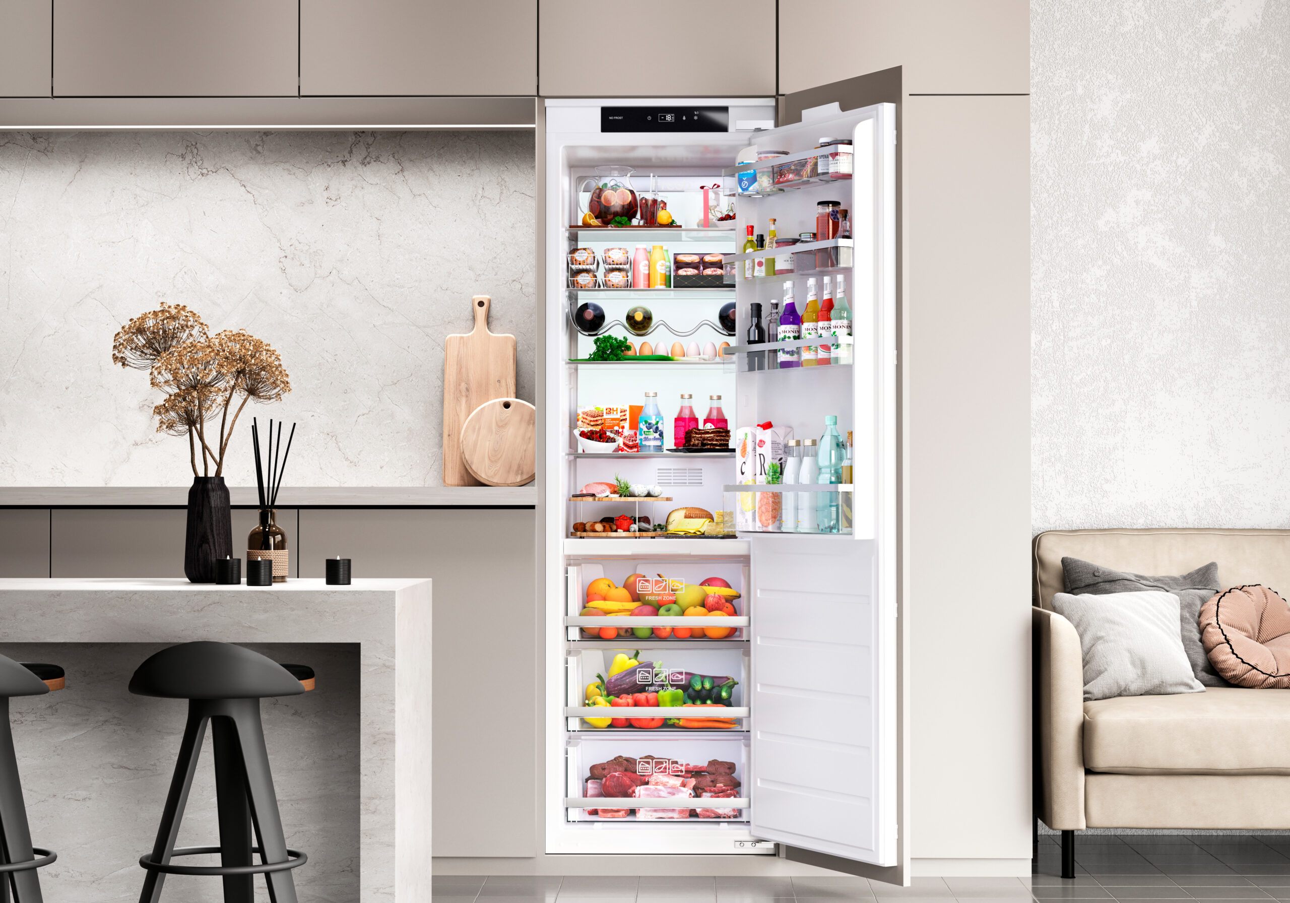 картинка Встраиваемый холодильник Lex LBI177.5ID 