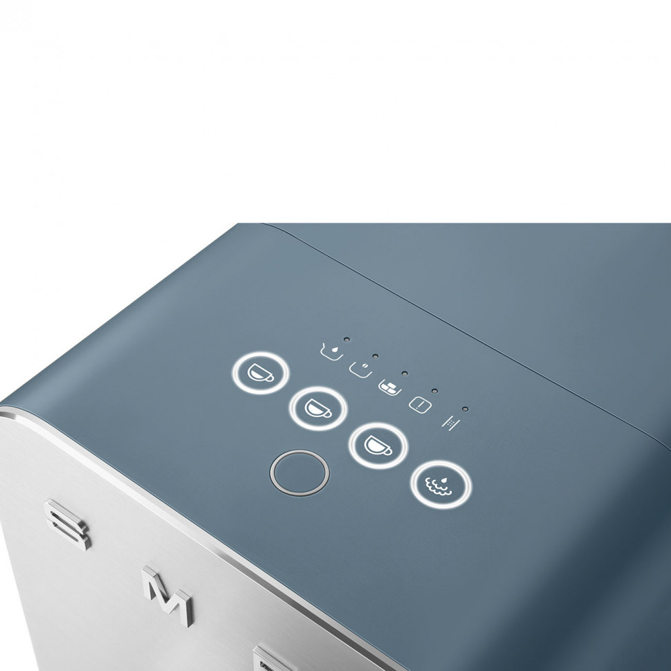 картинка Кофемашина Smeg BCC12SBMEU синий шторм матовый 