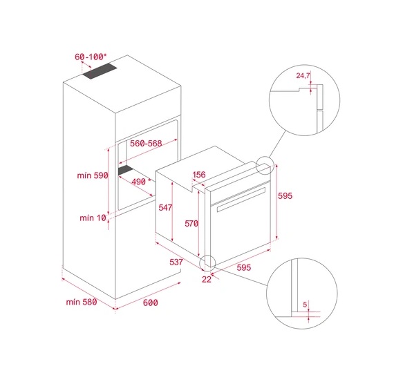 картинка Электрический духовой шкаф Teka AIRFRY NEO HSB 6466 SS 