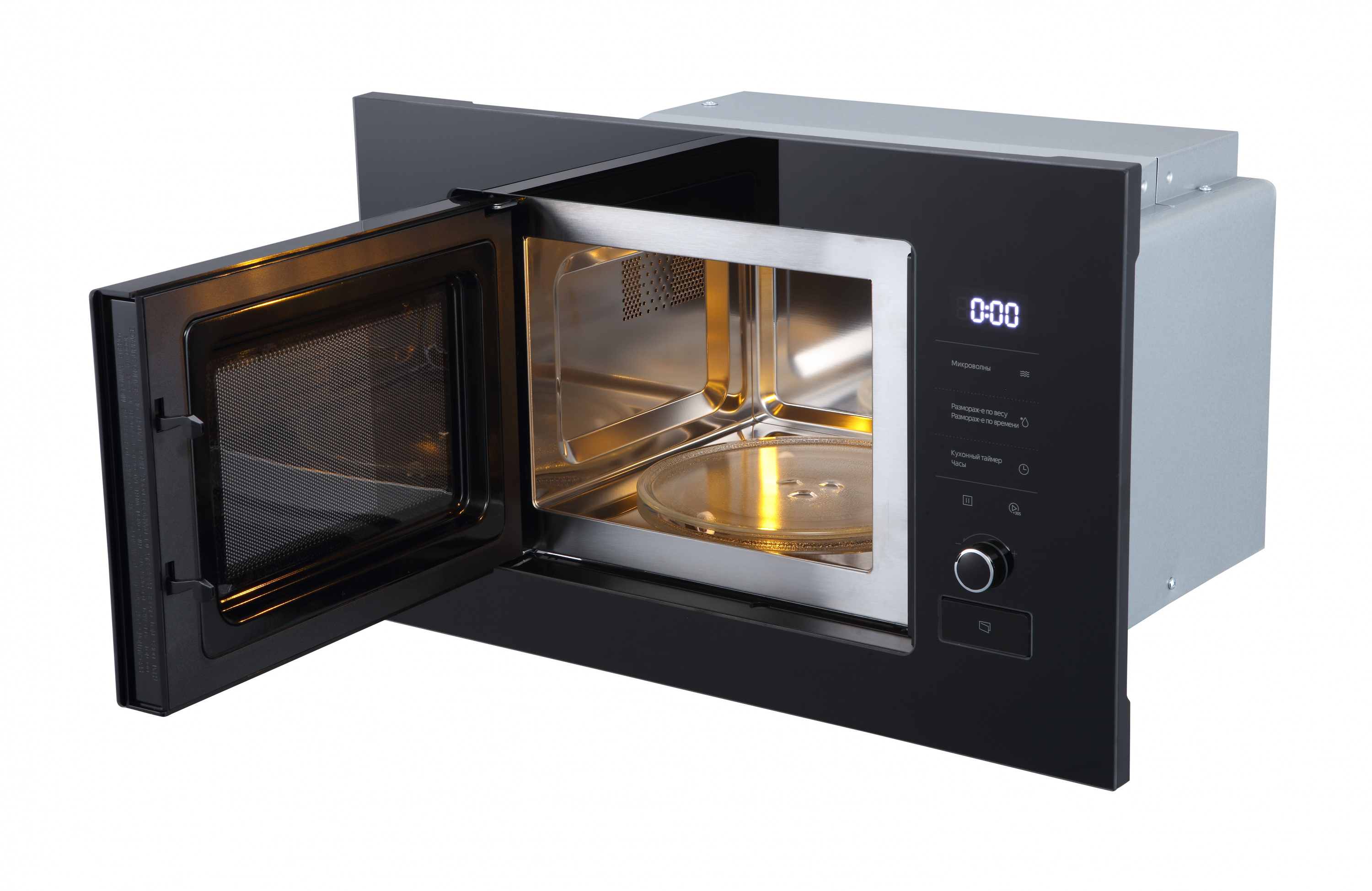 картинка Микроволновая печь встраиваемая Midea MI92170GB черный  картинка Микроволновая печь встраиваемая Midea MI92170GB черный