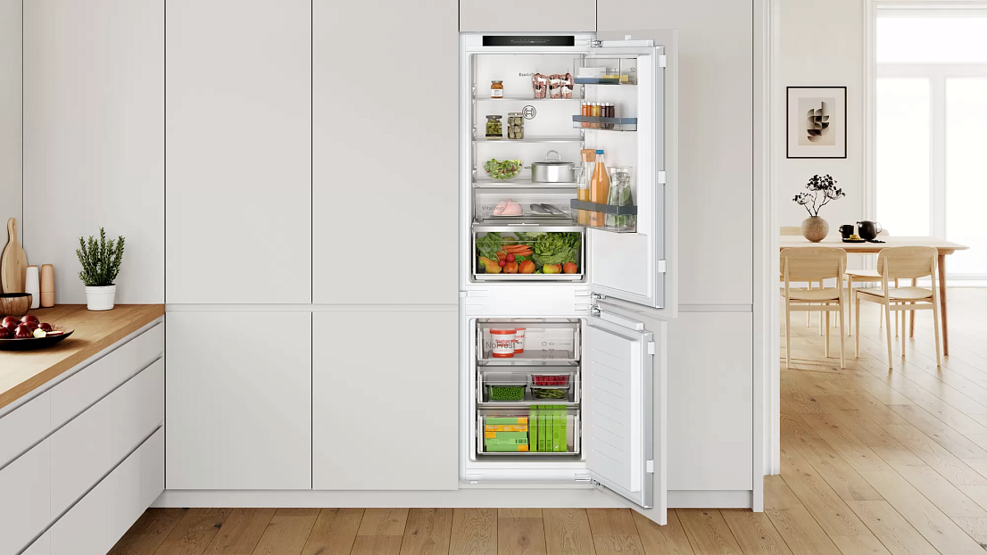 картинка Встраиваемый холодильник Bosch KIN86VFE0  картинка Встраиваемый холодильник Bosch KIN86VFE0