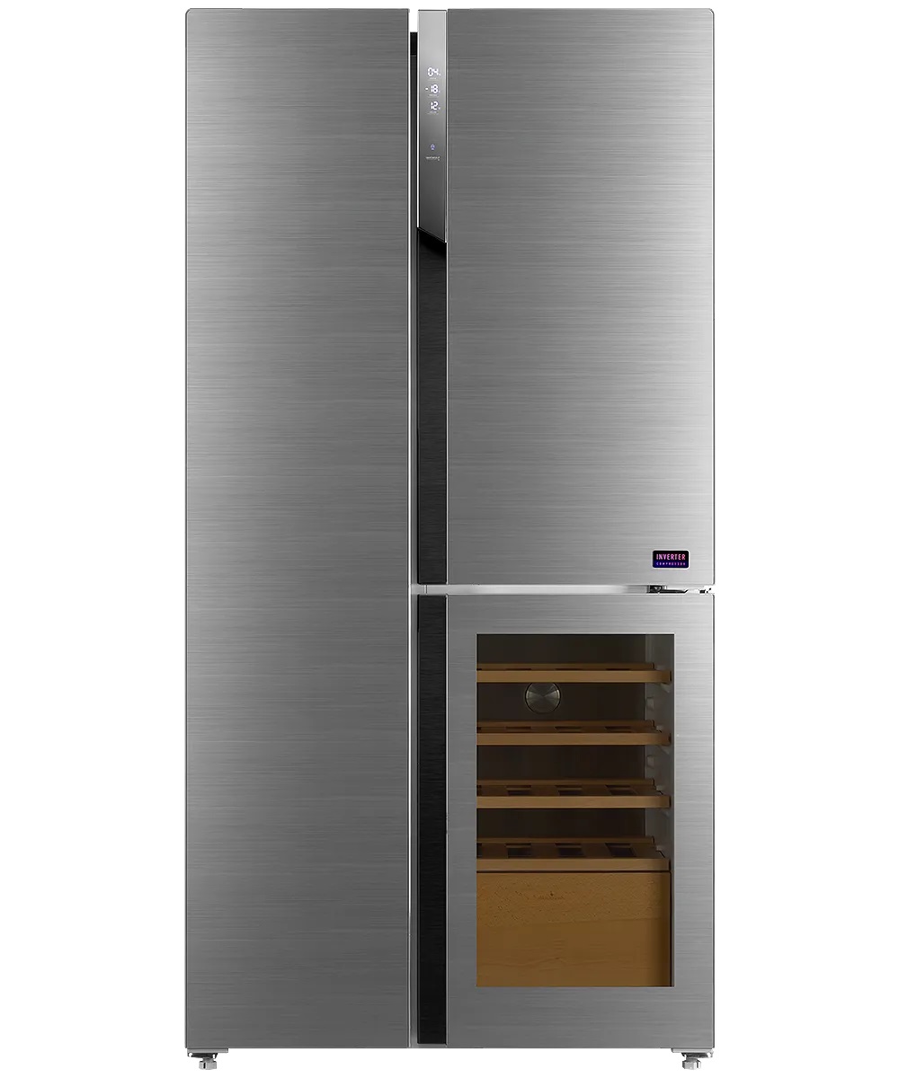 картинка Отдельностоящий холодильник с винным шкафом Kuppersberg RFWI 1890 SIG  картинка Отдельностоящий холодильник с винным шкафом Kuppersberg RFWI 1890 SIG