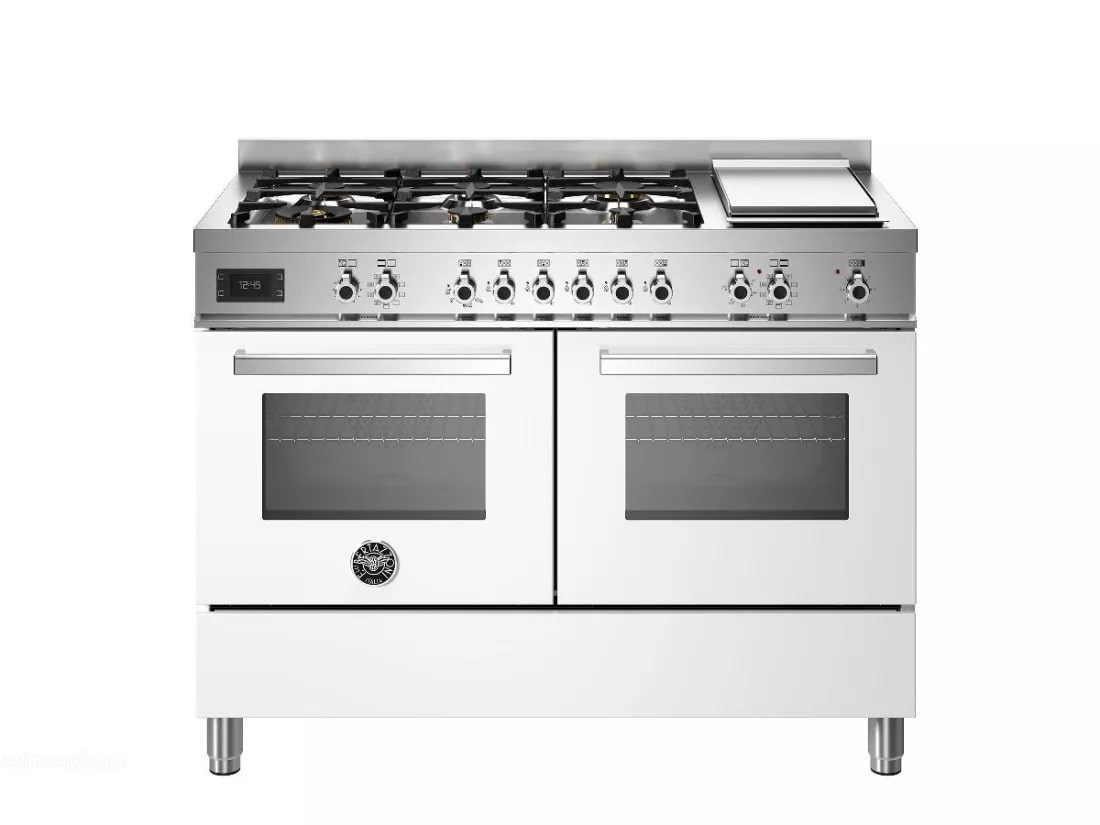 картинка Комбинированная кухонная плита Bertazzoni PRO126G2EBIT белая  картинка Комбинированная кухонная плита Bertazzoni PRO126G2EBIT белая