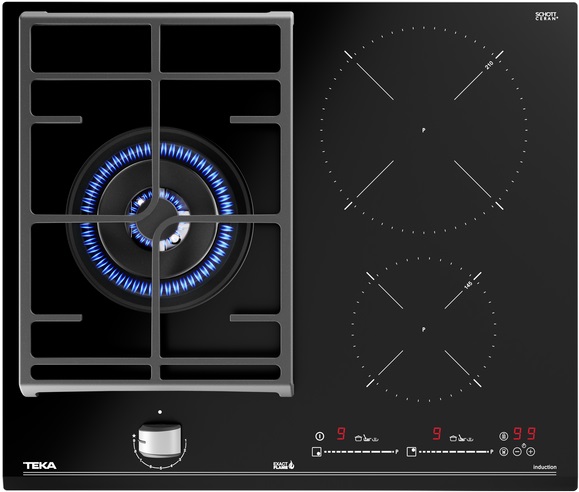 картинка Варочная панель Teka HYBRID JZC 63312 ABN BLACK  картинка Варочная панель Teka HYBRID JZC 63312 ABN BLACK