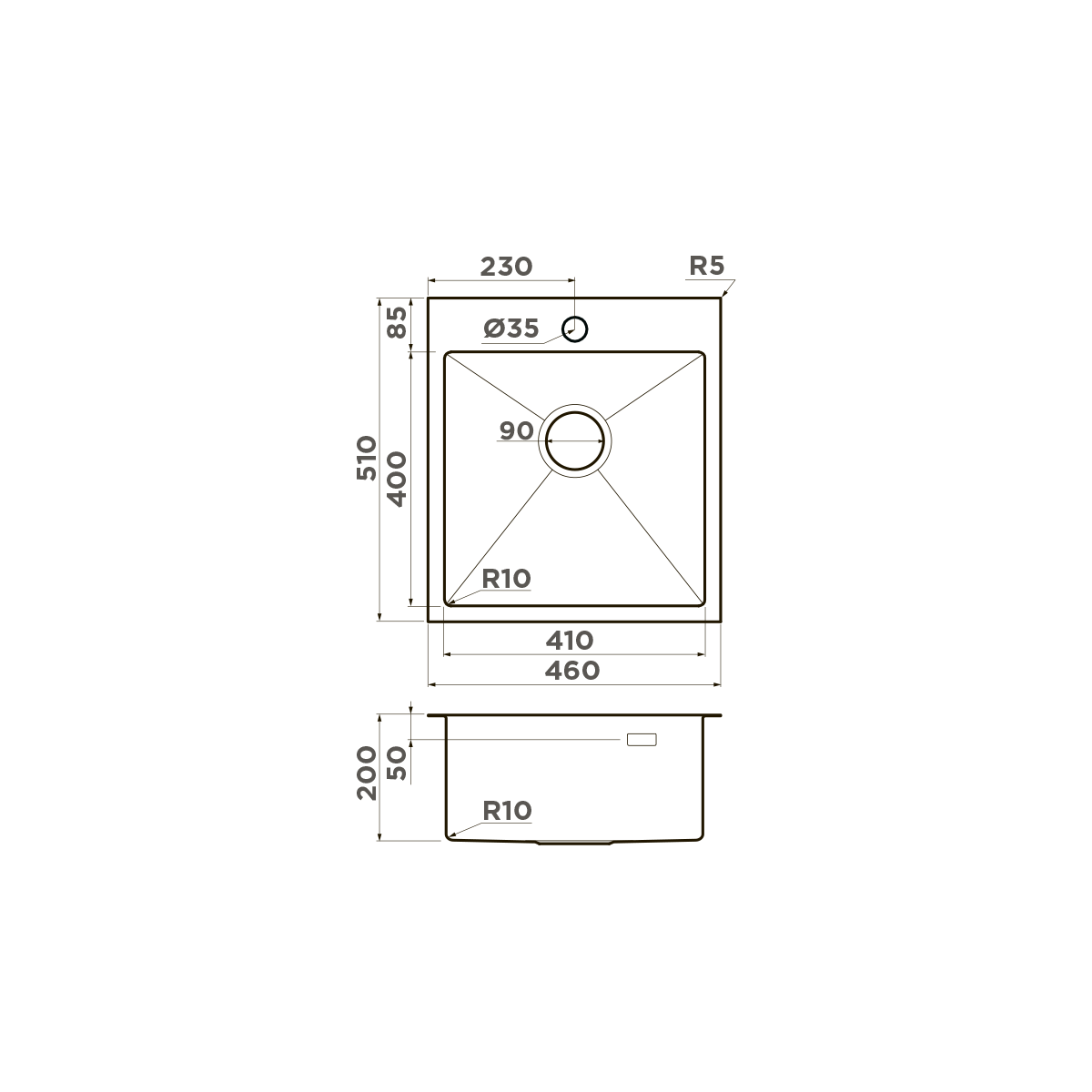 картинка Мойка для кухни Omoikiri AKISAME-46 