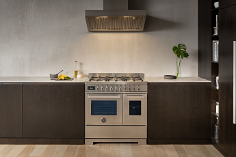 картинка Комбинированная кухонная плита Bertazzoni PRO96L2EXT нержавеющая сталь  картинка Комбинированная кухонная плита Bertazzoni PRO96L2EXT нержавеющая сталь