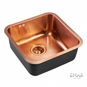 картинка Мойка для кухни Emar EMB-127А PVD Nano Coppery  картинка Мойка для кухни Emar EMB-127А PVD Nano Coppery
