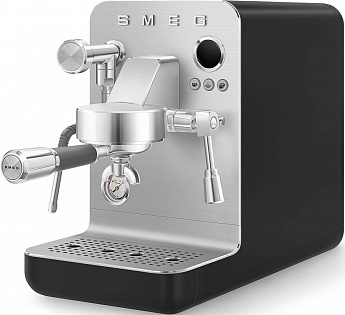 картинка Кофемашина Smeg EMC02BLMEU черная  картинка Кофемашина Smeg EMC02BLMEU черная