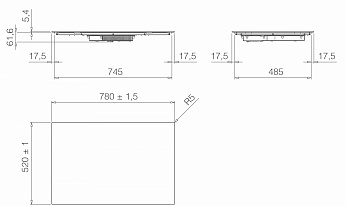 картинка Индукционная варочная панель Elica PRIMIS 804 PLUS BL 