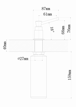 картинка Дозатор для мыла Florentina КАСКАД 