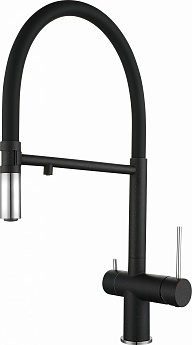 картинка Смеситель Rivelato Adria 1523517 nero/cromo 