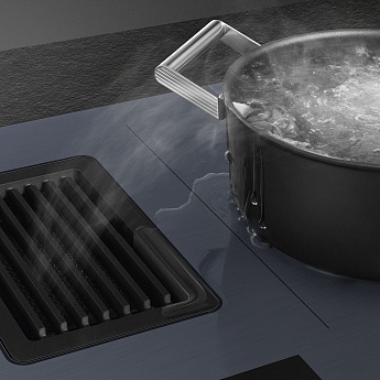 картинка Варочная панель с вытяжкой Smeg HOBD182DG Neptune Grey   картинка Варочная панель с вытяжкой Smeg HOBD182DG Neptune Grey