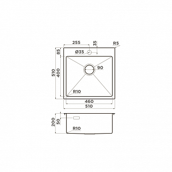 картинка Мойка Omoikiri AKISAME 51-GB  картинка Мойка Omoikiri AKISAME 51-GB